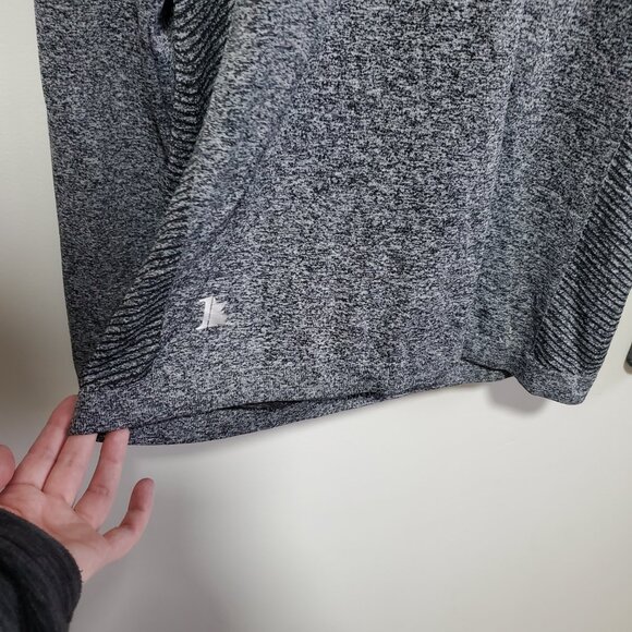 NIKE GOLF Dri-Fit Half Zip Top Shirt Long Sleeve Seamless Grey Blk Men's Medium - Picture 7 of 14